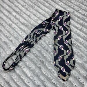 Giorgio‎ Armani, 56in 100% pure silk made in Italy Aztec style print tie Vintage